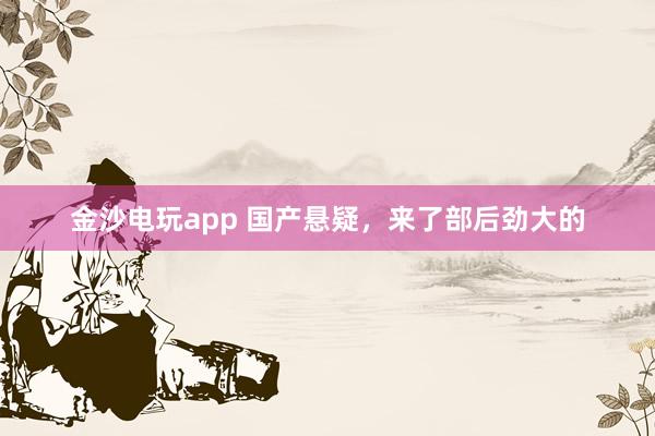 金沙電玩app 國產懸疑，來了部后勁大的