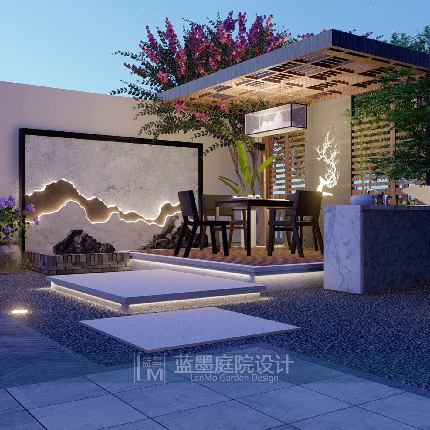 定制別墅庭院設計私家花園設計屋頂花園設計露臺園林設計景觀設計